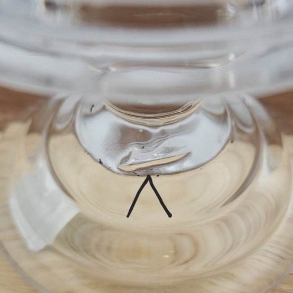 2) Partylite Sundae Pillar Candle Holder P7626 heavy crystal glass - Picture 16 of 16